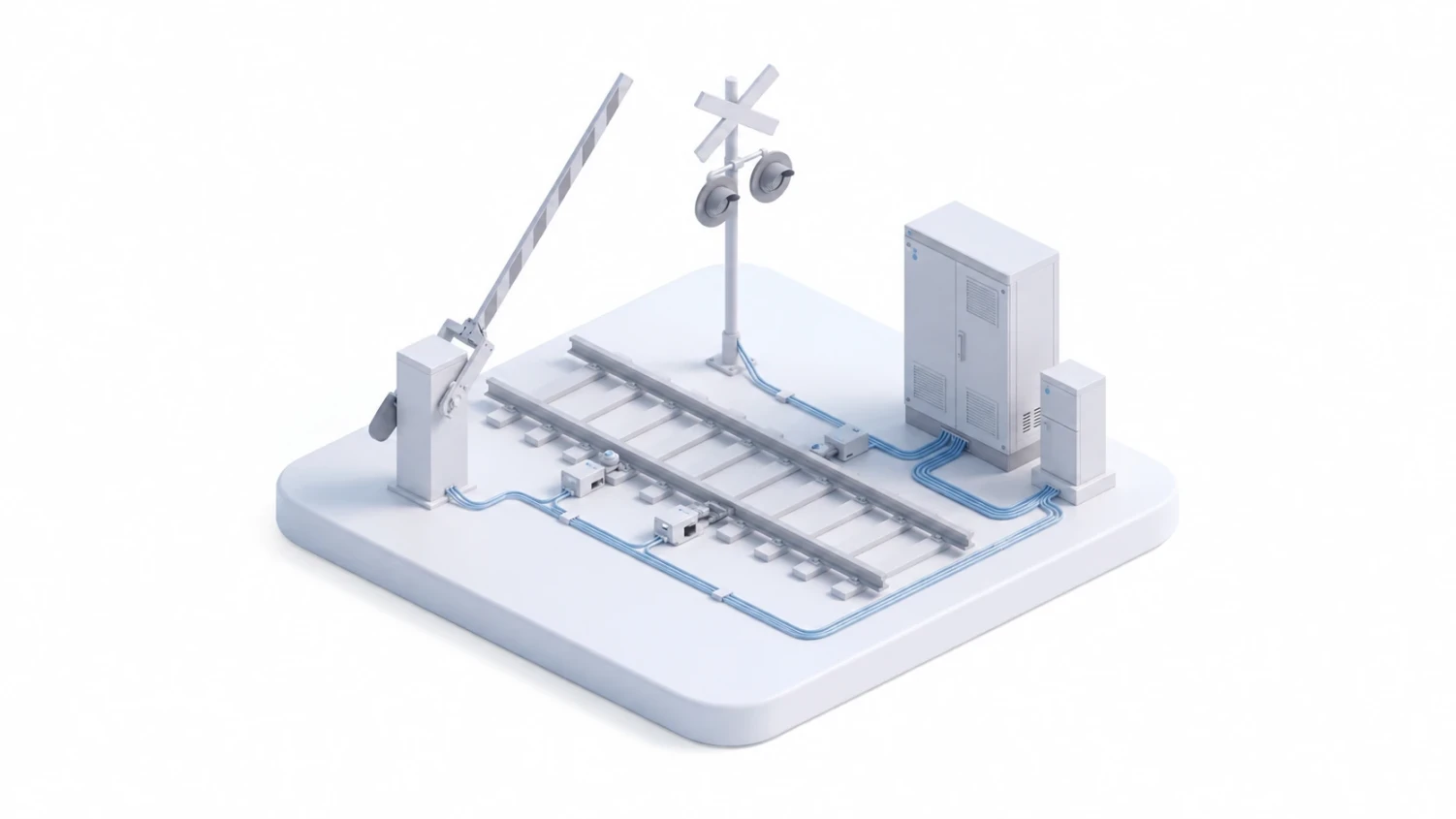 Automatic level crossing signalling system